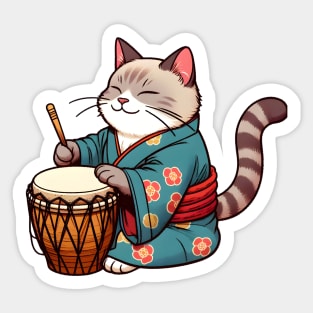 Djembe cat Sticker